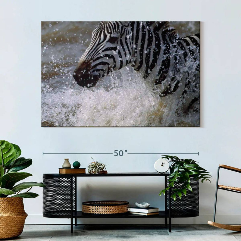Brampt Zebra Splash, 34" H x 51" W
