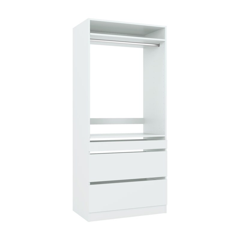 Système de rangement pour garde-robe l 36 po Closet & Co, Blanc