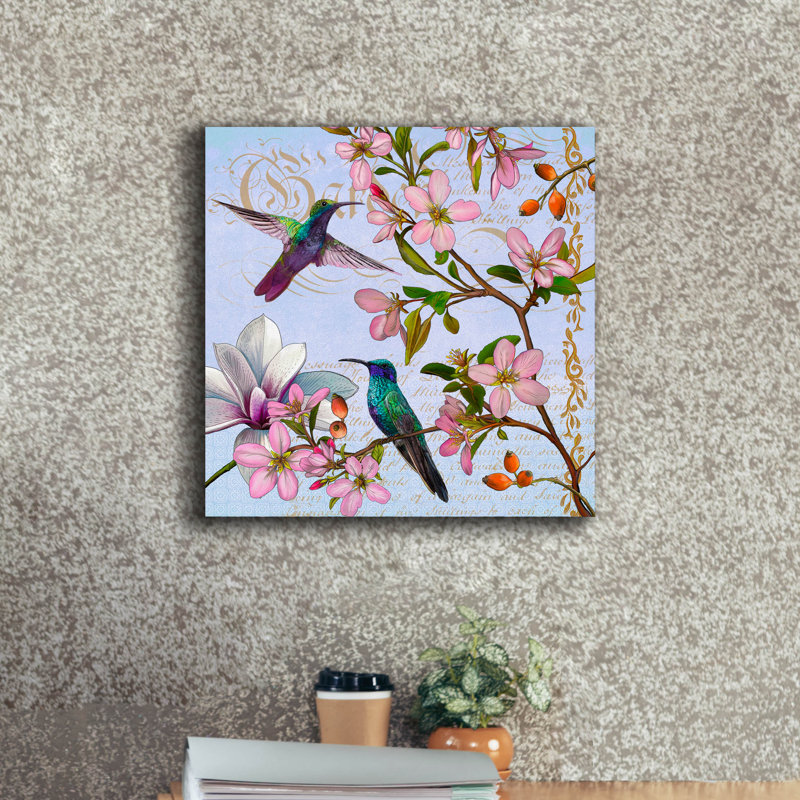 «Hummingbird Botanical» par Art Licensing Studio, art mural sur toile