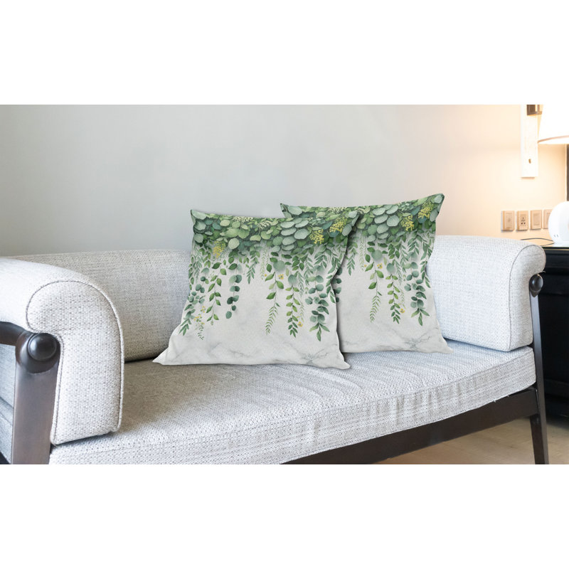 Fabric Reversible Throw Pillow, 20"H x 20"W, Square