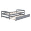 Lit plateforme simple avec lit gigogne-117190685