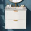 Meuble-lavabo mural moderne à 2 tiroirs