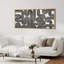 «Geometric Line Abstract Geometric Infinity Loop Shapes», reproduction encadrée sur toile-98042007-111665122