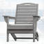 Chaises d'extérieur pour foyer d'extérieur pliables en PEHD résistant aux intempéries avec porte-gobelet Adirondack-111030212