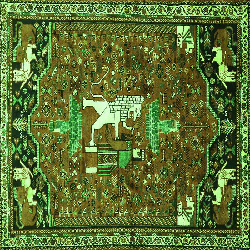 Performance Oriental Indoor Rug, Square 3'