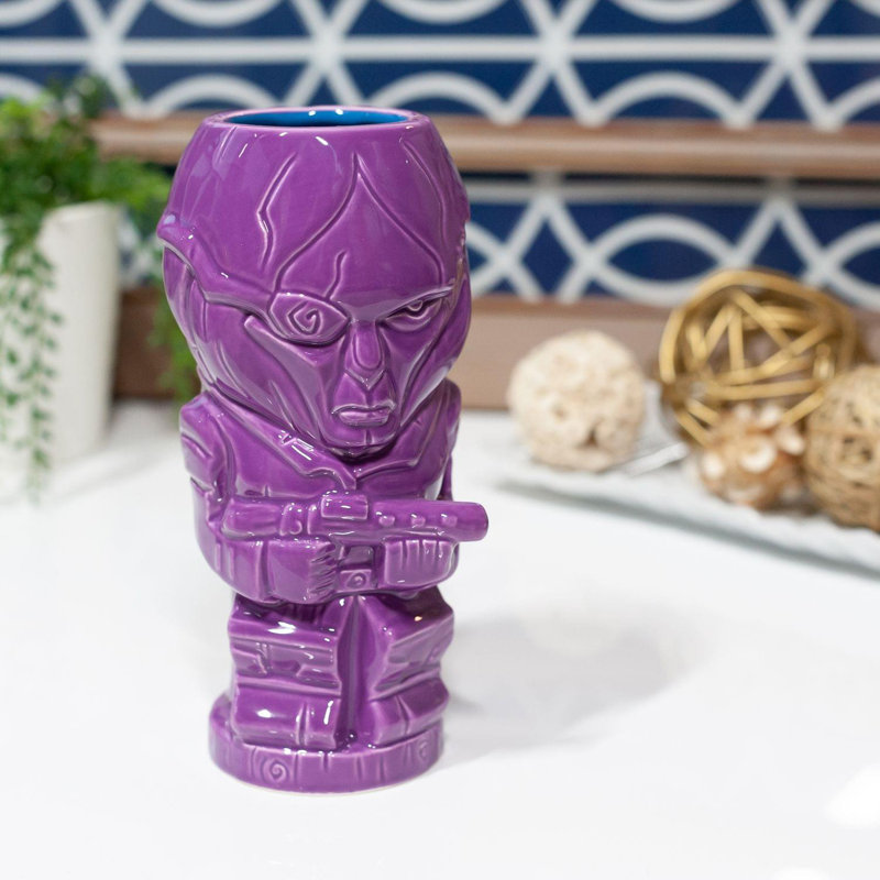 Grande tasse Geeki Tikis Mass Effect Jaal | Céramique artisanale | Peut contenir 14 onces