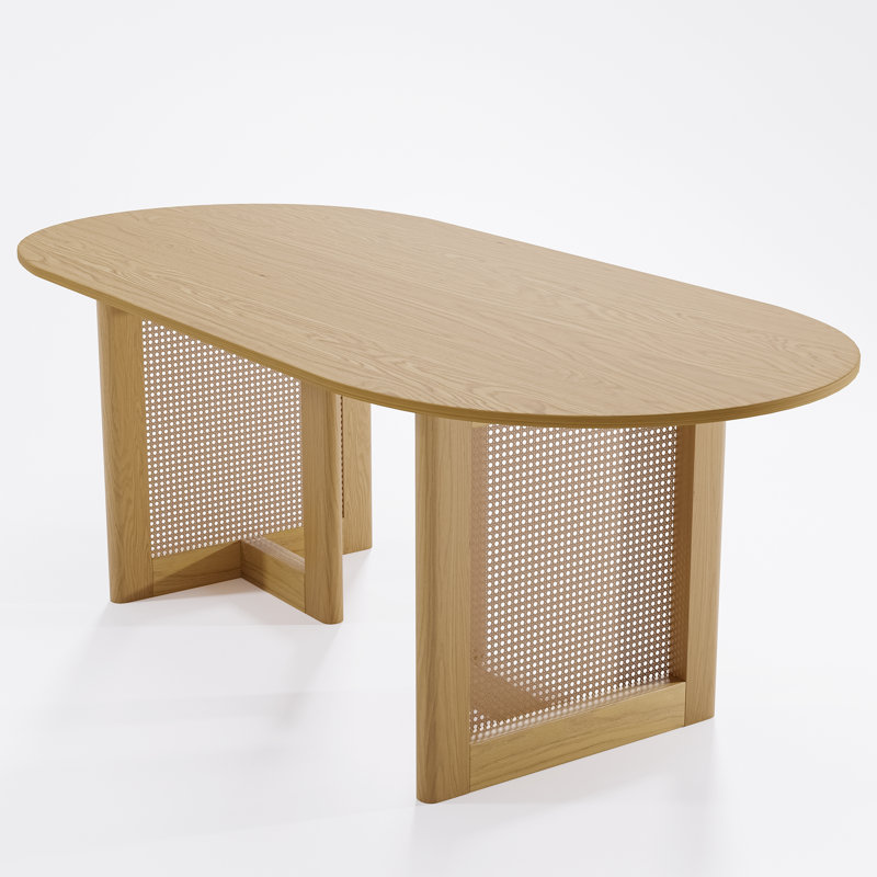 Clee 67" Oval Dining Table, Oak