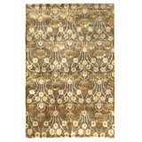 Hand Knotted Area Rug in Fawn