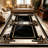 1PC Art Deco Geometric Black Gold Marble Pattern area rugs for Living Room, Soft and Comfortable, Suitable for all seasons, easy-to-maintain, machine washable Indoor floor mat, Under Table Farmhouse suitable for dining room, bedroom, entryway,-117444006