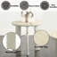 Table console avec dessus en céramique grise, structure en métal et extrémités en composite de bois - Construction