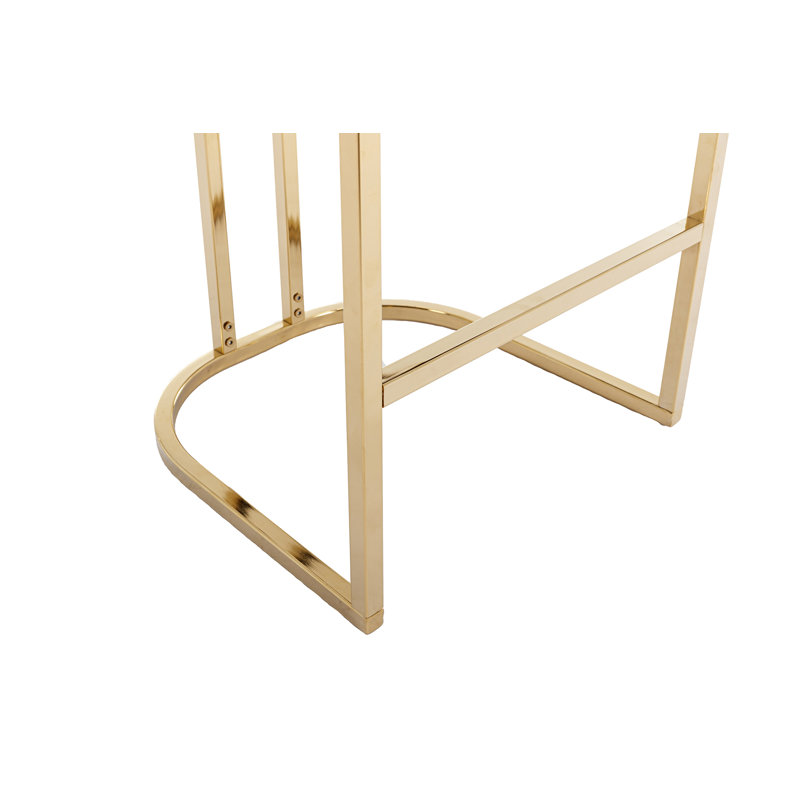 26.25'' Counter Stool, Black, Gold