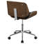 Chaise de bureau style Mid-Century en similicuir Temme-23840338-108287817