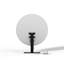 Miroir de salle de bain rond en cristal avec éclairage réglable