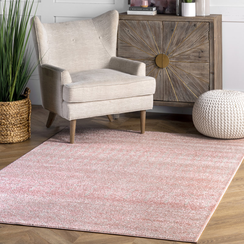 Merillat Moroccan Performance Pink Rug, Rectangle 10' x 14'