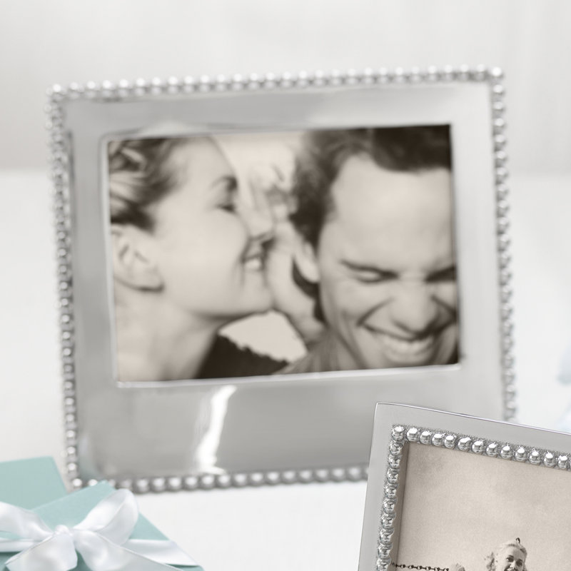 Statements Silver Metal Beaded Picture Frame