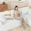 Canapé moderne modulaire en velours côtelé de 108 pouces avec design en forme de L-1158956045-1158956046