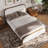 Lorrell Boucle Upholstered Bed Frame-101121740