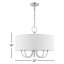 Lustre tambour 5 lumières à abat-jour Raymond-1085826020