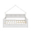 Lits plateforme pleine grandeur avec DEL, tablettes de rangement, tiroirs et garde-corps-934366296
