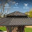 10 Ft. W x 10 Ft. W Galvanized Steel Patio Gazebo with Overhang Slope-design Double Roof