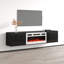 Meuble télé 80 po avec foyer électrique Gerlef, finition ultrabrillante, fixation murale-520954821
