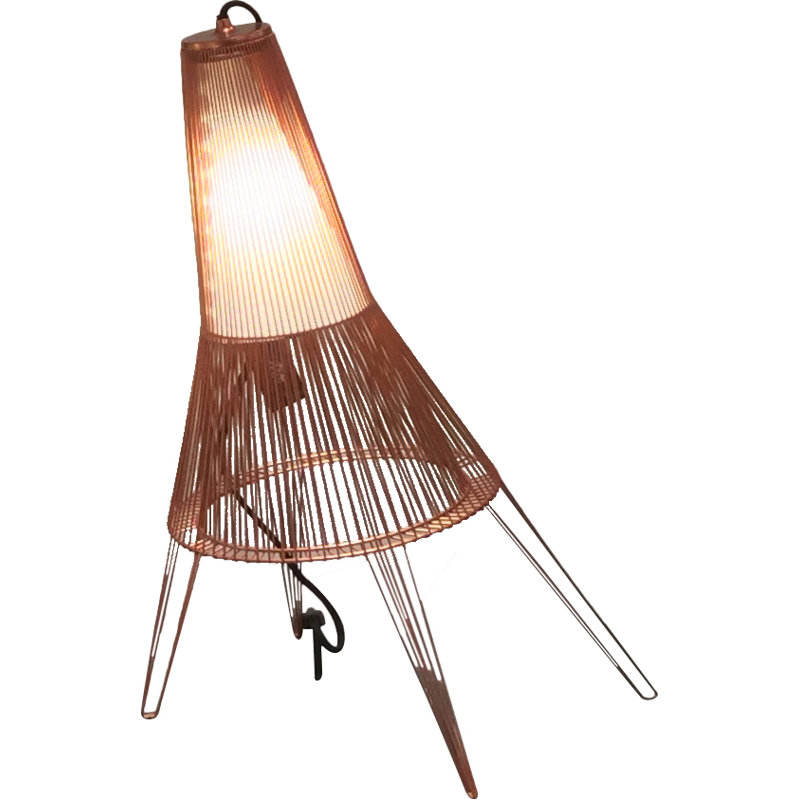 Schema Desk Table Lamp, Copper, 16" H x 12.5" W x 11.5" D