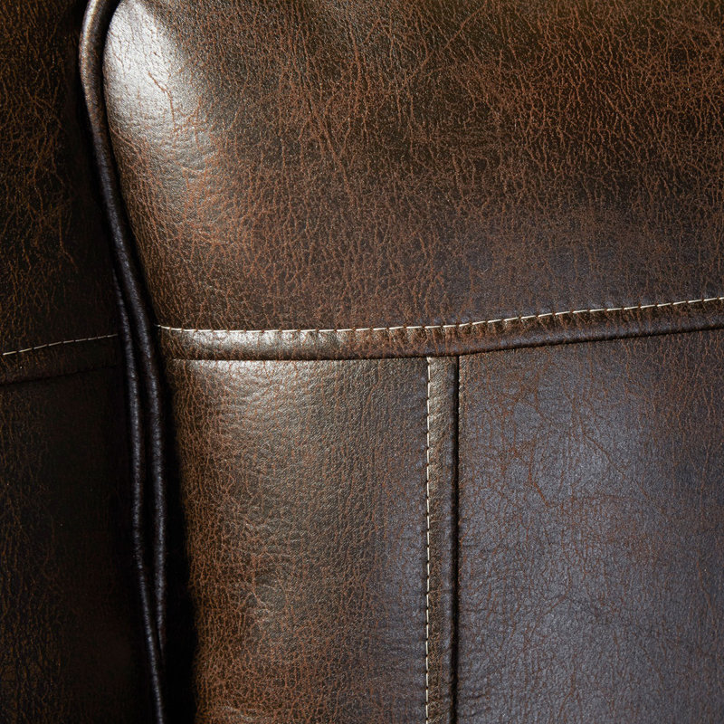 Ensemble de 2 fauteuils cloutés et repose-pieds Leinster