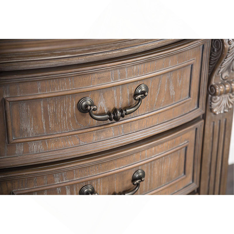 Mobilier de chambre à coucher style transitionnel 1 pièce