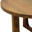 Table basse ronde en bois massif fabriquée à la main