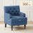 Luxury Tufted High Leg Armchair with Nailhead Trim and Plush Thick Padded Cushion-204435076