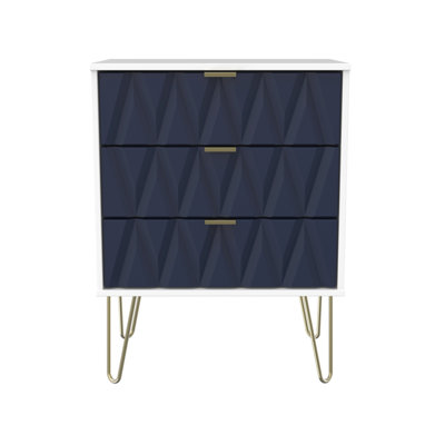 Fully Assembled Peoa 3 Drawer 57.5Cm W Chest of Drawers