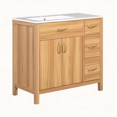Meuble-lavabo 36 po avec lavabo en céramique