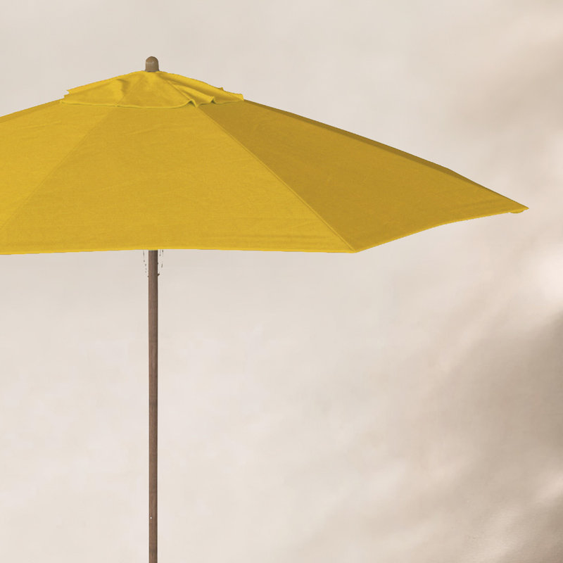 Parasol Sanna Market Sunbrella, Toile Sunbrella® jaune tournesol