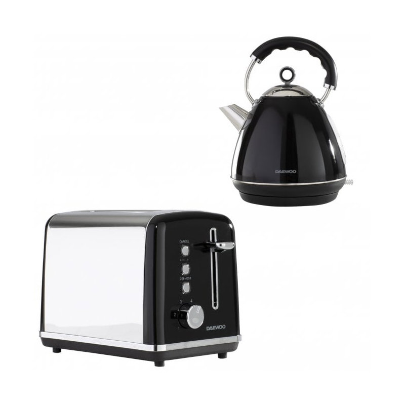 Daewoo KENSINGTON 1.5L Electric Tea Kettle, Black