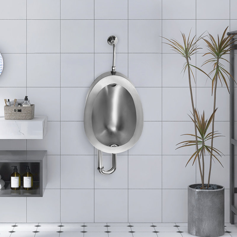 Stainless Automatic Wall Mounted Men's Bathroom Urinal Touchless