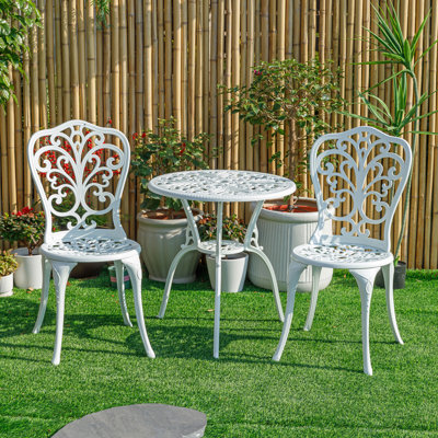 Classic Comfort- Cast Aluminium Bistro Set