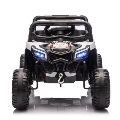 12V Kids Ride On Electric UTV W/2.4G Parents Control,Slow Start&Swing Function,Anti-Slip Wheels With Front Shock Absorbers,LED Lights,Built-In Music Player,Long-Lasting Battery,For Kids Aged 3-5