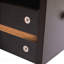 Table de chevet 2 tiroirs en bois, style transitionnel avec station de charge USB