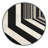 Machine Washable Roslindale Classic Striped Rug in Gray – Black Binding-1141215196