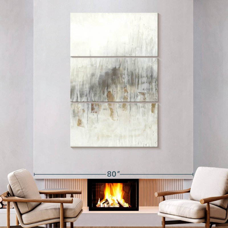 Avery Neutral Wave II, 74" H x 48" W