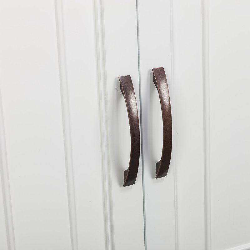 Two-Door Removable Wall Cabinet with Adjustable Shelves for Over the Toilet Bathroom Storage