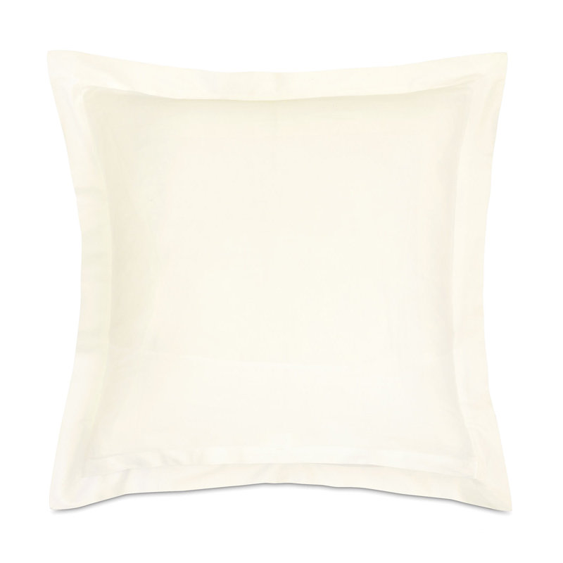Fresco Sateen Envelope Sham, Euro, Ivory