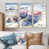 Toile naturelle avec cadre flottant