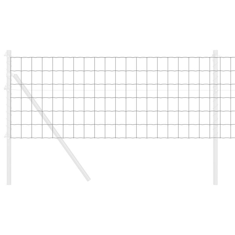 Steel Border Fencing, 60 x 2500 x 0.2 cm
