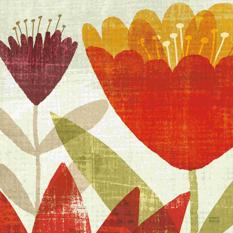 Panneau de jardin moderne II - impression sur toile tendue, H 36 po x l 36 po