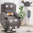 Infinite Position Single Motor Up To 350 LBS Power Lift Recliner Chair For Elderly, Heavy Duty Motion Mechanism With 8-Point Vibration Massage And Lumbar Heating, Cup Holders, Grey-1420537647