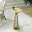 Marble Top Round End Table for Living Room Furniture, 60cm Tall Metal Sofa Side Table, Bedside Table-2021963483-2021963476