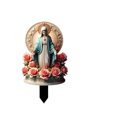 Acrylic Garden Decoration Of Madonnas Statue