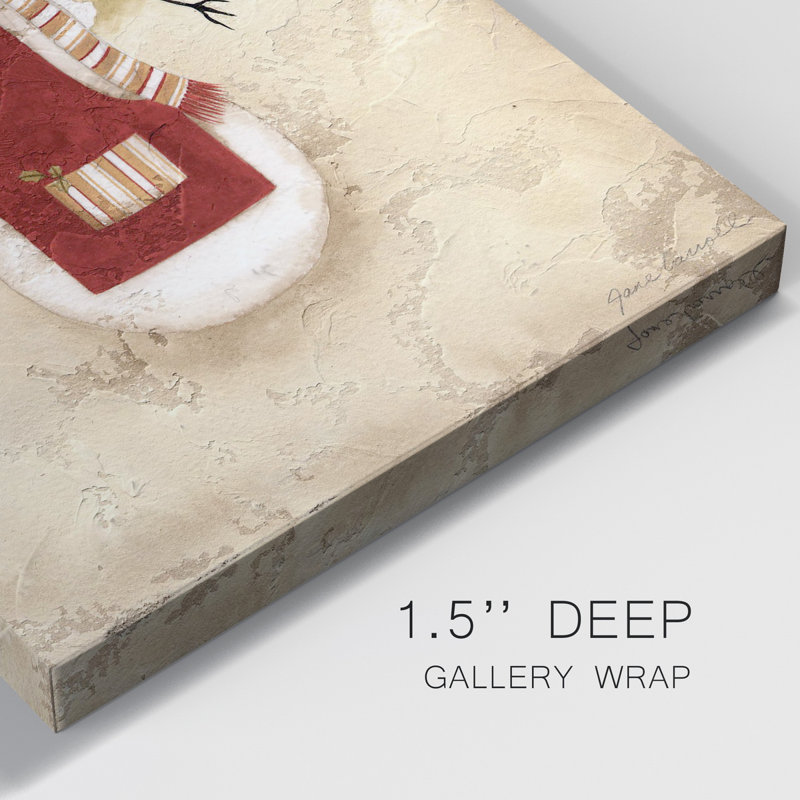 Toile de neige de qualité supérieure sur toile tendue - Prêt à accrocher, H 27 po x l 18 po x P 1 po