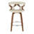 Laquietta 26" Fixed-Height Counter Stools with Bent Wood Legs & Round Footrest-87416077